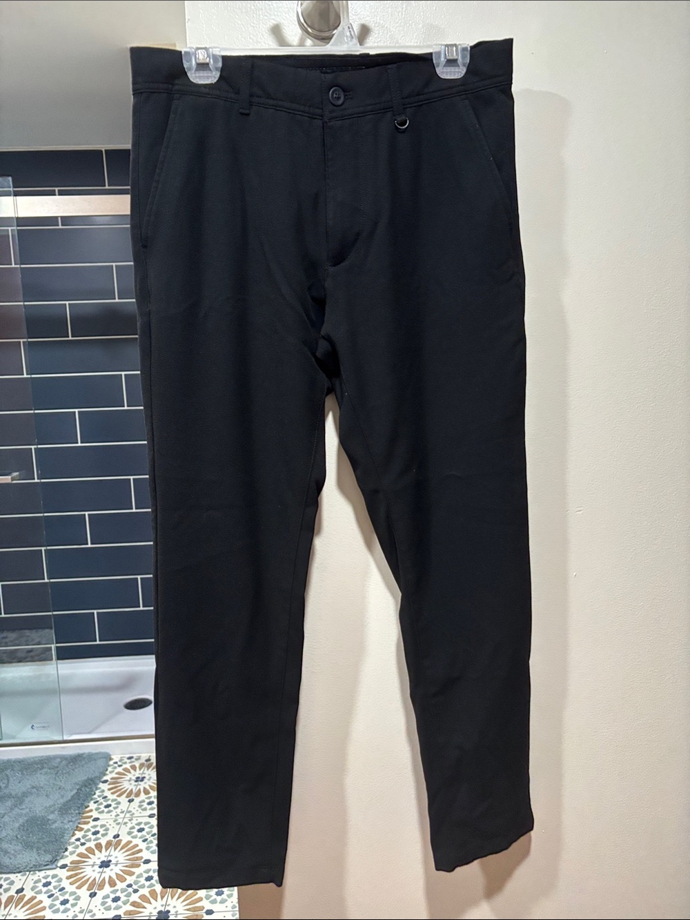 Denim & Flower Black Slim Chino Pants